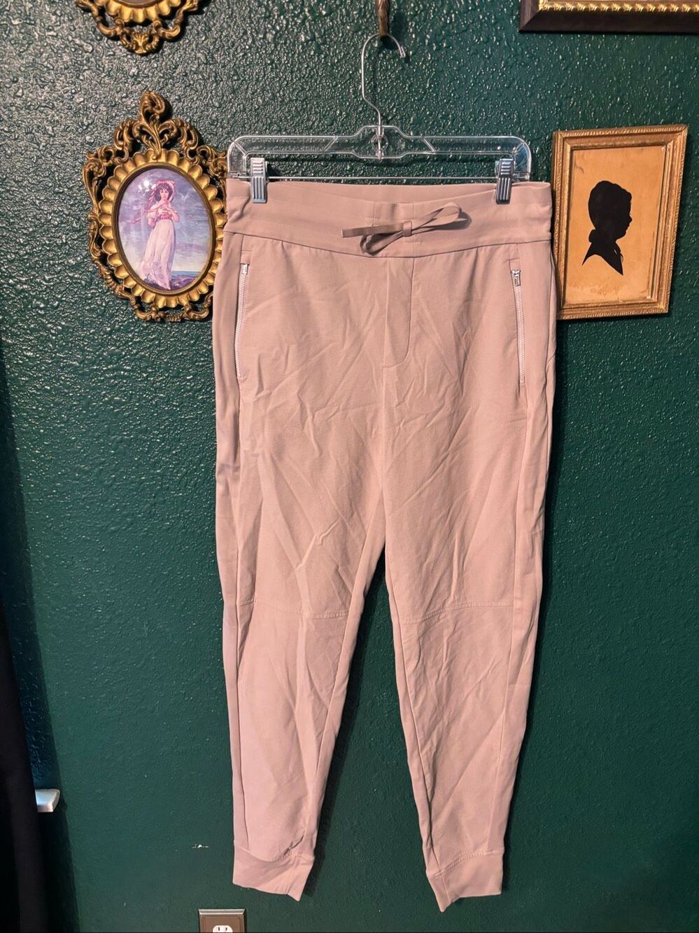 Athleta Tan Ankle Joggers Size 8 TALL